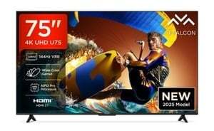 iFFALCON U75 189 cm (75 inch) Ultra HD (4K) LED Smart Google TV | 144 Hz VRR | 30 W Dolby Vision-Atmos| 3/32 GB