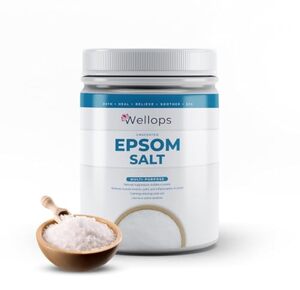 Pure Epsom Salt 1KG - Magnesium Sulphate for Muscle Pain Relief, Bath Soak & Plants 