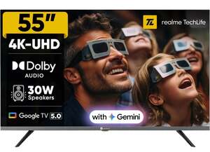 Realme Techlife 139 cm (55 inch) Ultra HD (4K) LED Smart Google TV 