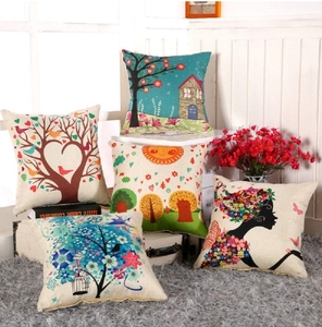 AEROHAVEN Cotton 175TC Cushion Cover, 12 x 12 Inch, Multicolour, Set of 5