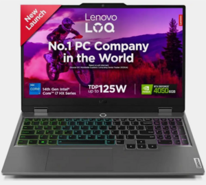 Lenovo LOQ Intel Core i7 14th Gen 14650HX - (16 GB/512 GB SSD/Windows 11 Home/6 GB Graphics/NVIDIA GeForce RTX 4050/144 Hz) LOQ 15IRX9 Gaming Laptop 