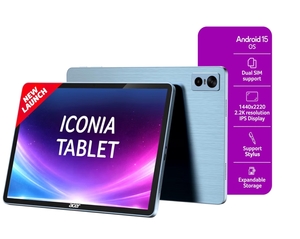 Acer Iconia Tab11 | 11.45" | 2.2K IPS Display, 450 Nit | Quad Speakers | 8GB + 128GB (Expandable) 