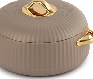 CELLO Aurum Insulated Casserole Hot Pot For Kitchen 1250 ml Brown | Easy to Serve Lightweight Outdoor Safe Keeps Food Hot and Warm Airtight Insulated Casserole Hot Pot Pack Set For Roti Rice Biryani