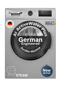 BOSCH  8 kg Fully Automatic Front Load with In-built Heater Grey (WAJ2826BIN)