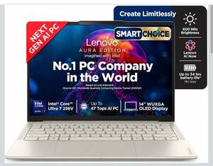 Lenovo Yoga Slim 7 Smartchoice Aura Edition Intel Evo Core Ultra 7 256V (16GB RAM/512GB SSD/14 (35.5cm) Laptop