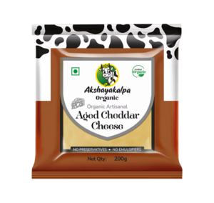 Akshayakalpa Organic Aged Artisan Cheddar Cheese 200g