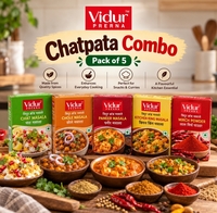 Digihaat: Vidur Prerna Chat, Chole, Paneer, Kitchen King Masala & Red chilli powder Pack of 5 Combo 460 gm