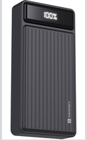 Portronics Luxcell B 20K Advanced 20000 mAh Power Bank with 22.5W Max Output, LED Battery Display, 22.5w Mach USB-A, 20w Type C PD Output, Type C Input, Wake Up Button, Black

