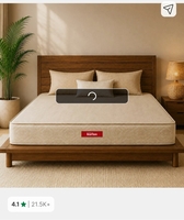 Kurlon 72 × 72  4inch Dual Comfort, Reversible Soft & Firm Sides, Spine Support, Anti-Microbial 4 inch King High Resilience (HR) Foam Mattress