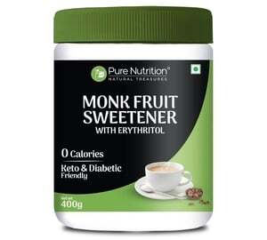 Zepto : Pure Nutrition Monk Fruit Sweetener | Zero Sugar | Zero Calorie | 400grams (location specific)
