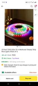 33 foot 1200 LEDs 10 m Multicolor LED Strip