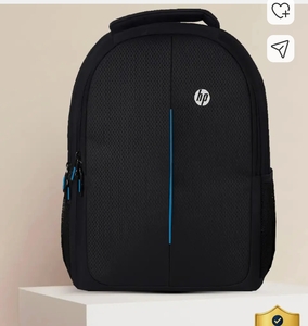 HP Medium 28 L Laptop Backpack Charge With Multiple Utility Pockets & Rain Cover (Black)