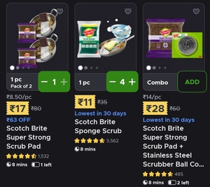  Blinkit - Scotch Brite Up To 80% off
