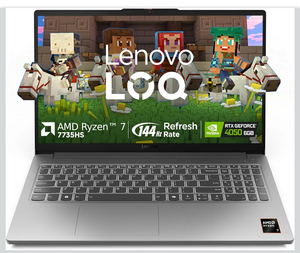 Lenovo LOQ Essential AMD Ryzen 7 7735HS | NVIDIA RTX 4050 6GB (16GB RAM/512GB SSD/144Hz Refresh Rate/15.6" 