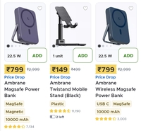 Blinkit - Ambrane Magsafe Powerbanks at Rs.799