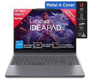 Lenovo IdeaPad Slim 3 13th Gen Intel Core i5-13420H 15.3 inch (38.8cm) WUXGA IPS Laptop (8GB RAM/512GB SSD/Windows 11/MSO 365 Basic + Office 2024/Top Metal Cover/Backlit KB/Grey/1.6Kg), 83K101MFIN

