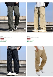 cargo pants, track pants, trousers up to 90% off 