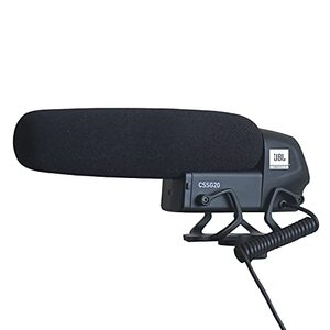 JBL Commercial CSSG20 Wired Shotgun Condenser Microphone for Cameras & Smartphones