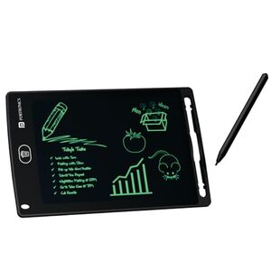 Portronics Ruffpad 8.5E Re-Writable LCD Writing Pad with Screen 21.5cm (8.5-inch) for Drawing, Playing, Handwriting Gifts for Kids & Adults,(Black)