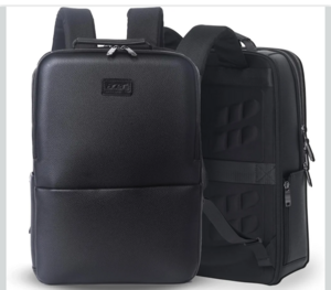 Acer Professional Laptop Backpack 15.6" for Men, Women, Boys, Girls | Premium bags for Gift- Sleek PU Design, USB Charging, Secure Compartments - Black