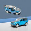 The Flyers Bay 1:32 Scale DieCast Metal Pull-Back Action Openable Doors Premium Land Rover Car Toy for Kids Realistic Miniature Model Gift 2+yrs Girls Boys (Blue)