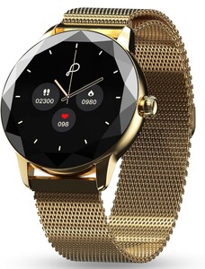 Pebble Vienna 1.27" HD Display, BT Calling Smart Watch for Women, Diamond Cut Design, Female Health Monitoring, Heart Rate Monitoring, Sleep Monitoring, Multipl Sports Mode, 200 mah